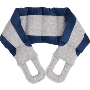 Microwavable Heating Pad for Neck and Shoulders with Handles, Extra Long Weighted Flaxseed Heat Pack, 31.5x5 Inch Microwave Warm Compress Wrap for Pain Relief and Sore Muscles, 2.08 Pounds