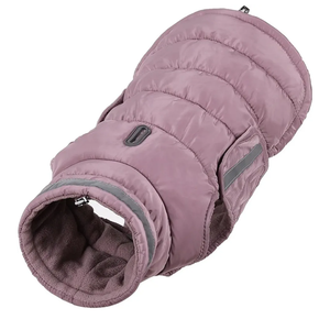 Cold-Proof Reflective Waterproof Dog Coat Winter Fleece Warm Adjustable Dog Jacket for Greyhounds Labradors Whippets XL