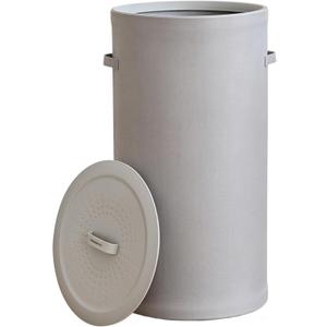 126L Laundry Hamper with Lid, Laundry Basket, Laundry Room, Gray, 16"L x 16"W x 29.5"H