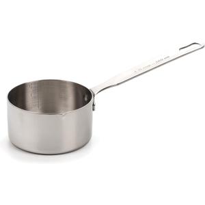 RSVP International Endurance Stainless Steel Measuring Pan Scoop, 1 1/2 Cups | Dry or Liquid | Baking or Cooking | Perfect for Feeding Pets, Cat Dog Food, Bird Seed, etc. | Dishwasher Safe 