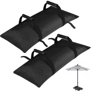130LBS Extra Large Umbrella Base Weight Set of 2, Patio Fillable Sand Bags for Weight, Heavy-Duty Furniture Outdoor Weights for Umbrella Stand Patio Garden Backyard, Black(Without Sand) 130LBS Extra Large Umbrella Base Weight Set of 2, Patio Fillable Sand Bags for Weight, Heavy-Duty Furniture Outdoor Weights for Umbrella Stand Patio Garden Backyard, Black(Without Sand)