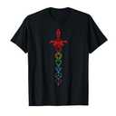 Dice Set Sword - RPG Tabletop Games D20 Tabletop T-Shirt Small