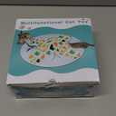 WAKHJAKT Interactive Cat Toy Rechargeable, 2-in-1 Automatic Cat Toys with Hide/ Seek Mode, Moving Concealed Feathers, Speed Adjustable - Kitten Exercise Toys for Indoor Bored Cats