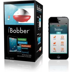 iBobber portable wireless bluetooth fish finder depth finder with depth range of 135 feet 10+ hrs battery life with IOS & Android App Wireless and Watch App