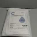 White No Hook Waffle Weave Shower Curtain with snap-in Liner Replacement, 230GSM Waterproof Fabric Hotel Shower Curtain Set for Bathroom, Through Mesh Top Window,71Wx74H