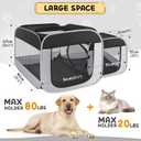 Tailtastic Large Cat Playpen with Separate Areas,Outdoo&Indoor Cat Enclosures,Portable Pet Playpen for Indoor Cats,Puppy and Small Animals, Dog Playpen with Carrybag.