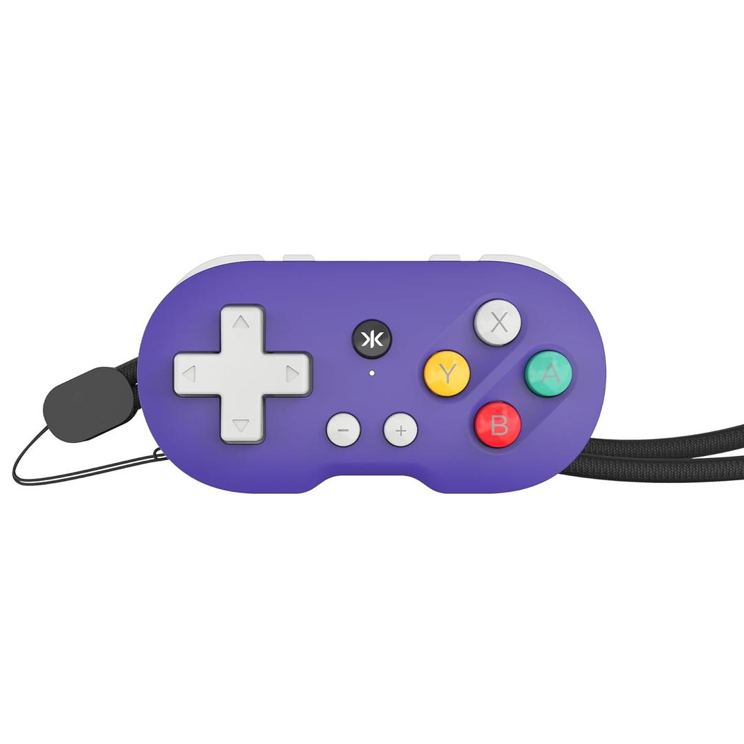 CRKD ATOM - Collectible Keychain Controller for Nintendo Switch, PC, Mac, Mobile and Smart TV (Retro Purple)