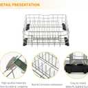 Allstare WD28X26099 WD28X34744 Dishwasher Lower Rack Replacement Parts for GE Dishwasher Parts GDF510PSR3SS GDF510PSM0SS GDF535PSR0SS Lower Dishrack Assembly GE Dishwasher Bottom Rack 1 Pack, 21.6" x 20.7" x 8" WD28X26099