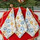 Maxdot 12 Pcs Fall Thanksgiving Cloth Napkins 19 x 19 Inch Happy Fall Party Decoration Autumn Dinner Washable Fabric Napkins Gifts(Thanksgiving Colorful)