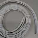 TMH Metal Door Weather Stripping - Magnetic Kerf Door Seal Kit, Full Set 36" x 84" - White Kerf Weather Stripping