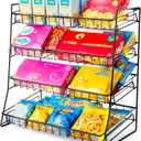 Candy Display Rack, 2025 Upgraded Metal Snack Rack Display Stand, Candy Displays Racks Countertop,Snack Organizer for Countertop, Kitchen and Stores