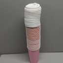 24 Set Valentine's Day Disposable Coffee Cups with Lids and Sleeves 16oz Red Pink Paper Cups Beverage Drinking Cup Heart Shaped Sleeves for Anniversary Wedding Bridal Shower Party Supplies