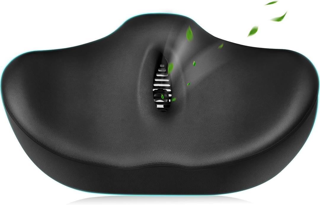 Xmifer Oversized Bicycle Seat, Ultra Wide Wing Comfort Seat for Peloton & Plus Bikes, Electric or Tricycle Bike for Men and Women