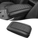 KBH Center Console Armrest Cover for Toyota Highlander 2020 2021 2022 2023 2024 2025, Arm Rest Lid Accessories Cushion Pad, Anti-Scratch, Black