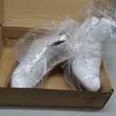 AhmyLion Figure Ice Skates for Beginners - White Comfortable Leather Ice Skates for Women, Men, Boys & Girls (Size Up 1 Size) (White, Womens Size-9/ Mens Size 7.5)