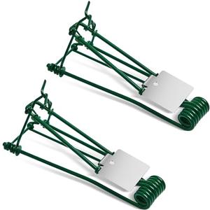 Qualirey 2 Pcs Outdoor Gopher Trap Easy Set Mole Trap Weather Resistant Gopher Killer Vole Killer for Lawn Garden Farm (Green)