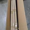 Elevens Metal Outdoor Privacy Screen, Freestanding Outdoor Divider Screen Decorative Privacy Fence Screen for for Balcony Patio,76'' H47'' W (White-Arrow)