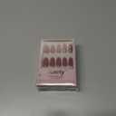 evpct Glossy Press on Nails Short Almond Short for Women, Dark Red Fake Nail with Kits Salon Quality Reusable Stick on Nails In 15 Sizes 30Pcs Full Cover False Nail Soft Gel Set Kit for Gift, 27 (30 Fl Oz (Pack of 1))