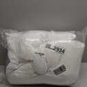 Flat Ultra Thin Bed Pillows Queen Size Pillow Set of 2 Extra Soft Down Alternative for Stomach Side Back Sleeper White 20x30inches