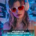 TIJN Sonia Red Sleep Glasses Orange Lens for Blue & Green Light Blocking,Dual AR Coating,Wraparound Frame for Gaming Screen