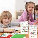 24Pcs Christmas Thank You Cards for Teachers Christmas Colorful Appreciation Cards with Envelopes and Stickers for Xmas Teacher Gifts, 6 designs