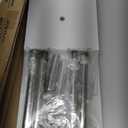 BMOSU Kitchen Corner Shelf Countertop Organizer with Hooks Adjustable Spice Rack Corner Display Rack Shelf Cabinet Counter Shelves(White) (White+ Silver Legs)