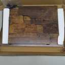 KLM 3-Tier Spice Rack, 13.8 Inch Wood Step Shelf Countertop Spice Storage Holder, Kitchen Pantry Cabinet Organizer Cupboard for Spice Bottles, Jars, Seasonings, Baking Supplies,Bathroom Organizer