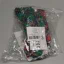 ADOGGYGO Christmas Dog Bandanas with Tassels, Stylish Plaid Dog Scarf Bib, Premium Cotton Fabric, Red Green Christmas Bandanas for Medium Large Dogs Pets (Large)