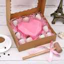 30-Pack Pie Boxes 10" x 10" x 2.5", Bakery Boxes with Window, Auto-Popup Cookie Boxes for Muffins, Donuts and Pastries (Brown)