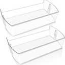 [2 PACK] UPGRADED MAN64890501 Refrigerator Door Shelf Bin Compatible with LG Fridge Door Bin Parts LRSXS2706V LRSXS2706W LRSDS2706S LHSXS2706S,MAN64890501 LG Refrigerator Shelf Replacement Shelves