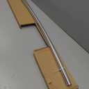Zenna Home Curved Shower Curtain Rod, No Drill, 50-72 Inch Adjustable Tension Shower Rod for Bathroom, Rustproof, Non-Slip, Adds Room in Shower, Chrome