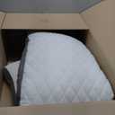 WhatsBedding Memory Foam Body Pillow with Removable Pillowcase -Fluffy Body Pillows for Adults -Large Long Bed Pillows for Sleeping - White