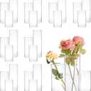 24 PCS Hurricand Glass Candle Holders, Clear Glass Cylinder Vase for Centerpieces Wedding Party Decoration