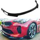 3Pcs Front Lip Compatible with 2018-2024 Kia Stinger, Bumper Spoiler Air Dam Lower Chin Splitter Protection Body Kit Fits for 2018 2019 2020 2021 2022 2023 2024 (Glossy Black)