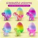 Dan&Darci Unicorn Hatching Surprise Eggs for Kids - Birthday Gift for Girls - 6 Pack Grows 600% - Toys for Girls 3-8 - Party Favors for 3+ Year Old Girl - Gifts for Ages 3 4 5 6 7 8