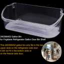 240356402 Refrigerator Door Bin Compatible with Frigidaire Kenmore, Replacement for 240356402 Frigidaire Refrigerator Door Bin, AP2549958 Door Bin