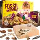 Dan&Darci Real Fossil Dig Kit for Kids - Science Kits for Boys & Girls Age 8-12 - Birthday Gift Ideas for 8, 9, 10, 11, 12 Year Old Boy or Girl - Fossils Digging STEM Toys for Ages 8-13