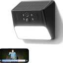 Cinnado Outdoor Camera Wireless-2.4G 2K Solar Wall Light Cameras for Home Security with AI Motion Detection, Waterproof,Motion Activated Light, Siren Cloud/SD Storage, Compatible with Alexa,S2