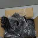 Artificial Rose Flowers Bouquet Realistic Silk Rose Fake Flowers for Wedding Home Centerpieces Party Cemetery Grave Decoration (4 Bouquets, Black)