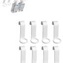 Shower Gel Bottle Rack Hook, 8PCS Plastic Shampoo Holder Hook No Drilling Liquid Soap Shower Hanger Hooks Shampoo Dispenser Bottle Holder