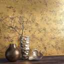 VEELIKE Metallic Wallpaper Stick and Peel Textured Gold Wallpaper for Bedroom Accent Walls 15.7''x118'' Self Adhesive Gold Contact Paper for Cabinets Drawers Waterproof Removable Gold Vinyl Wallpaper