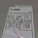 HIGHRAZON Basketball Coaches Clipboard, White Double-Sided Dry Erase Coach Clipboard, Basketball Whiteboard for Coaches, White Board with Marker for Coaches Gift