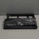 HDDTTZ 3-Tier Expandable Shoe Rack, Adjustable Shoe Shelf Storage Organizer Heavy Duty Metal Free Standing Shoe Rack for Entryway Closet Doorway (Black)