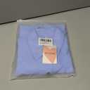 Breezy Lane Womens Swimsuit Cover Up Button Down Long Sleeve Beachwear Blue (M)