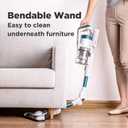 Eureka NEC185 Cordless Stick Vacuum Cleaner Convenient for Hard Floors, Rechargeable Handheld Vacuum Cleaner Portable with Powerful Motor Efficient Suction,White