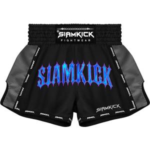 Elite Muay Thai Shorts for Men Women Boxing Kickboxing High Grade MMA Fight Clothing Training Workout Trunks, Size: L