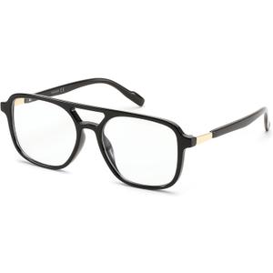 FEISEDY Vintage Blue Light Glasses for Women Men, Trendy Retro Computer Glasses B0265 (Black)