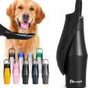 27 OZ Dog Water Bottle Portable Stainless Steel Convenient Pet Water Dispenser, Leak Proof Puppy Travel Water Bowl for Dog Outdoor Walking, Hiking, Perfect Size For All Dog Breeds, Whole Black (1-Pack)