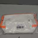 6"x 11" 6L Large Silicone Toiletry Bag,Waterproof Leakproof Foldable Travel Organizer,Dopp Kit Alternative for Men & Women,White