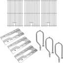 Grill Replacement Parts for Kirkland 720-0011 720-0108, Grill Grates & Grill Burners & Heat Plates for Costco Kirkland Signature 720-0011-LP BBQ Gas Grill